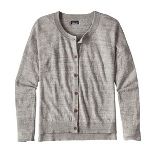 Patagonia Women's Heather Gray Button-Up Cardigan Sweater